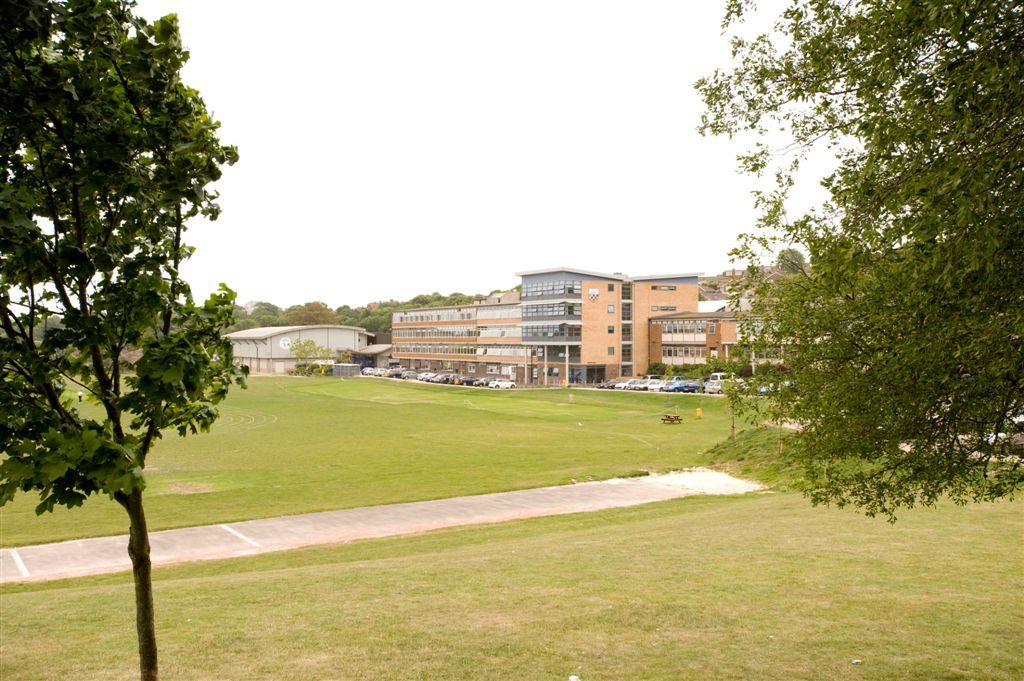 Longhill High School grounds on looking the school.
