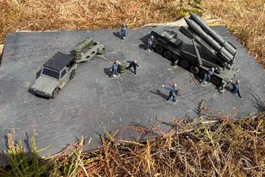 Aerial shot of the training exercise of Longhill CCF