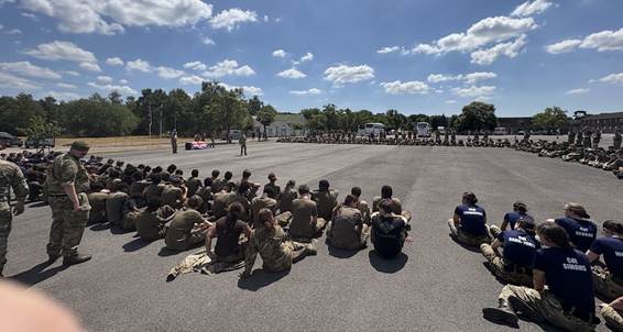 CCF group briefing a exercise