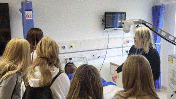 Tour of the medical centre at the University of Brighton's Falmer Campus