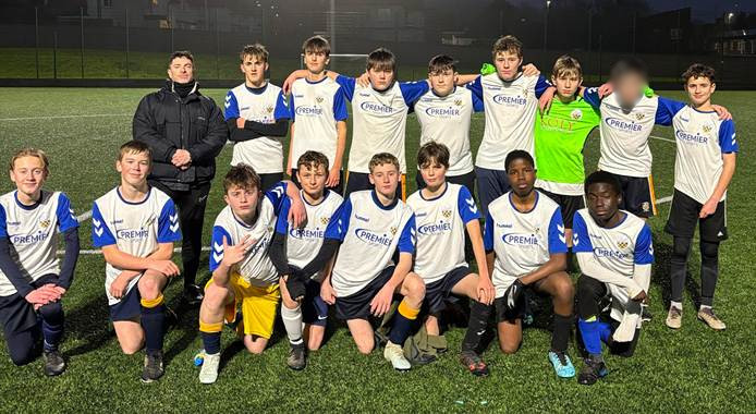 Photo of Year 9 Boys Football Team taken after their game with Patcham High School in 2026.