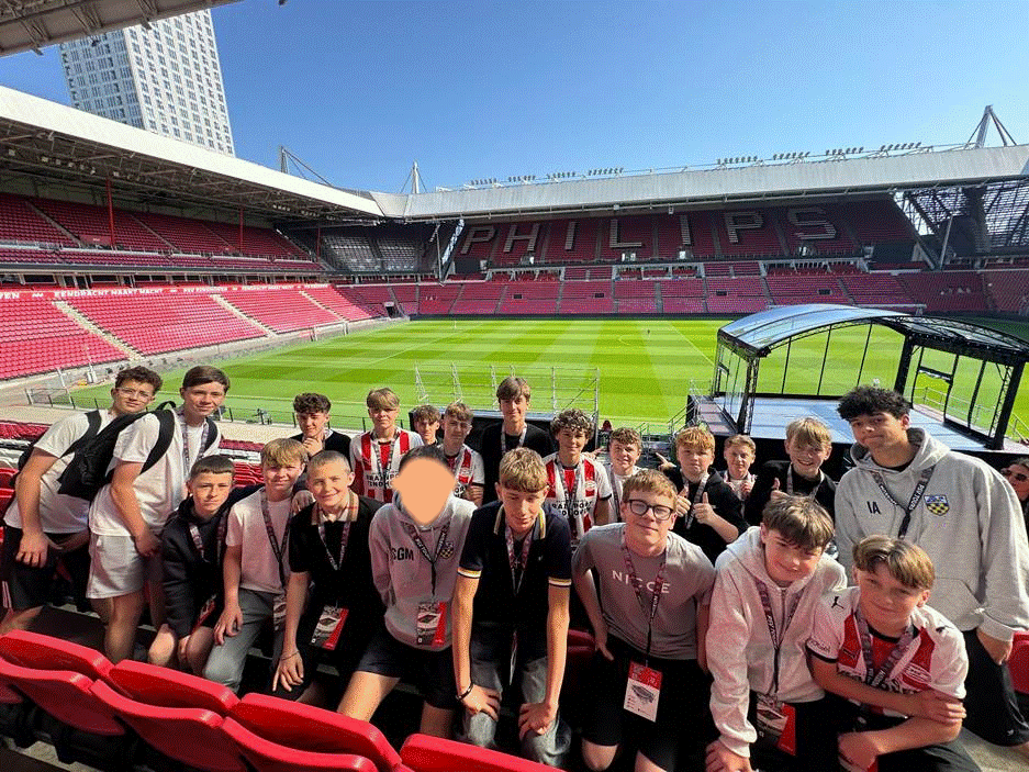 Students posing for a photo.