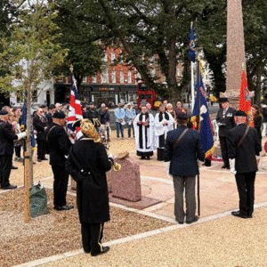 Service at the Brighton War Memorial