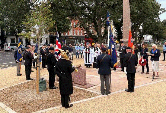 Service at the Brighton War Memorial